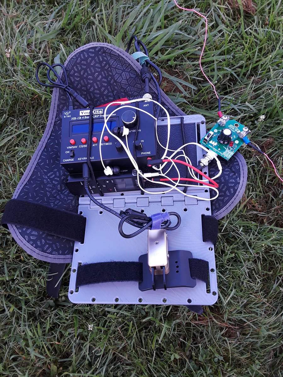 N4JAW's tweet photo. Not only did I put the #qrpguys mini tuner into service but also a 28' gently used Jackite pole from Ebay for $50. #pota #parksontheair #cwoperator #morsecode #cw #amateurradio #hamradio @youkits #hb1b #ultraportapaddle https://t.co/ZXFAKNMtGd
