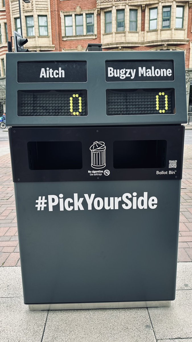 ManCityCouncil's tweet image. 📣 Rubbish news.

Introducing some brand-new @hubbubUK ballot litter bins in Manchester 🚮✨ 

It's time to choose. Make your litter count .👇

🗳️@liamgallagher or @NoelGallagher

🗳️ @OfficialAitch or @TheBugzyMalone

🗳️ barm or muffin

#PickYourSide #PickYouSideMcr