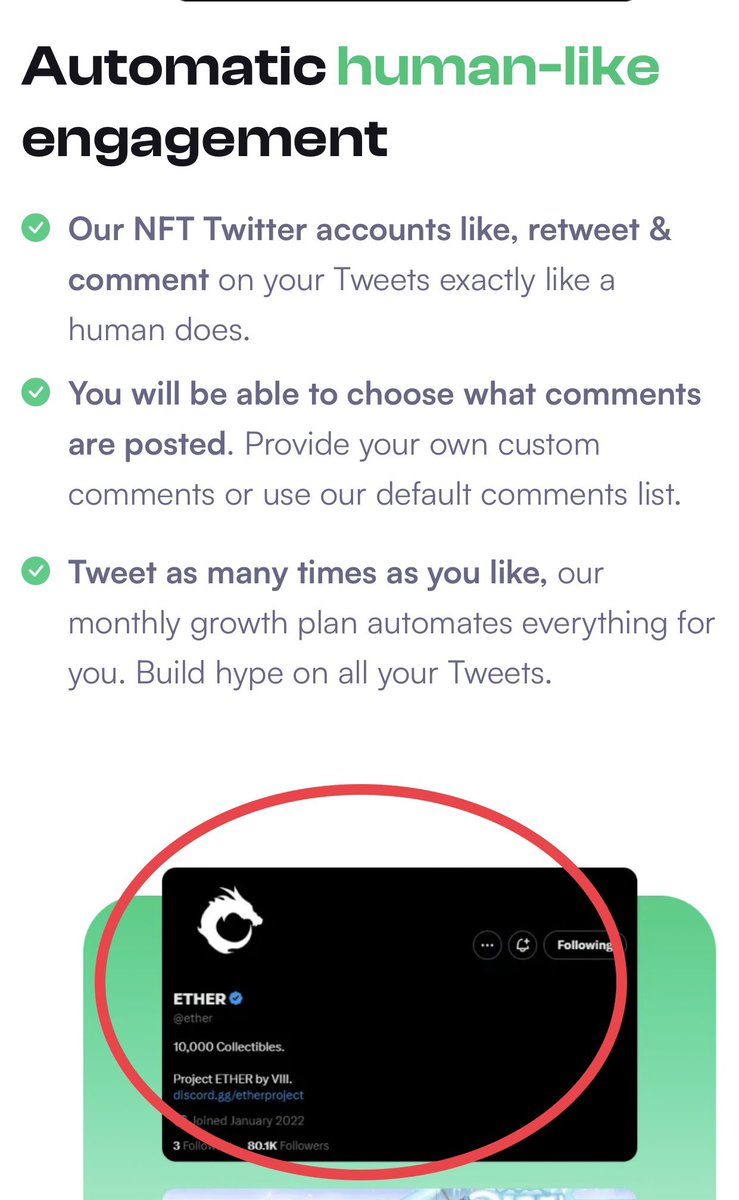 ReeseKenan's tweet photo. If projects are going to use fake Twitter engagement they should probably tell their vendors not to out their client’s. Doesn't look good for their campaign. https://t.co/p4jiCLHeF9