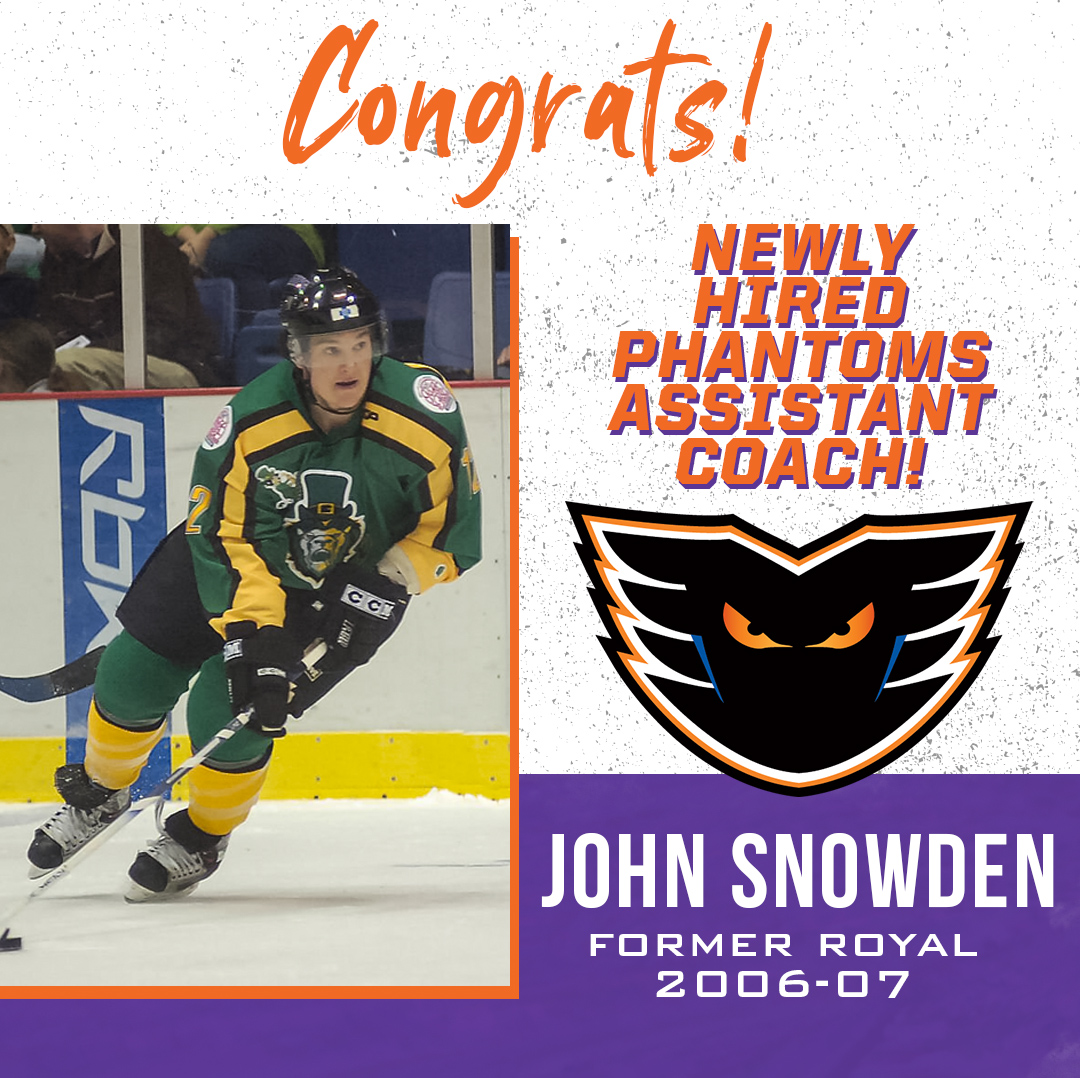ReadingRoyals's tweet photo. Join us in congratulating '06-07 Royal John Snowden on being named an assistant coach for the Lehigh Valley Phantoms!

You got a good one, @LVPhantoms😉 | 📰: https://t.co/srQ4eZQmk8 https://t.co/wLisUyoP0A
