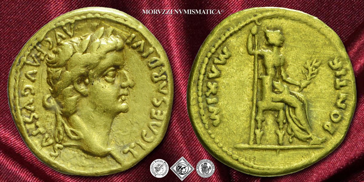 Moruzzi_Monete's tweet photo. J.-B. Giard divise questa importantissima moneta in sei emissioni coniate durante il regno.

Il tipo con la Pax (o Livia Seduta) ebbe una longevità ineguagliabile poiché fu coniato per tutto il regno.

➡ https://t.co/3mlAIy3QgX https://t.co/ta8PWIlSEy