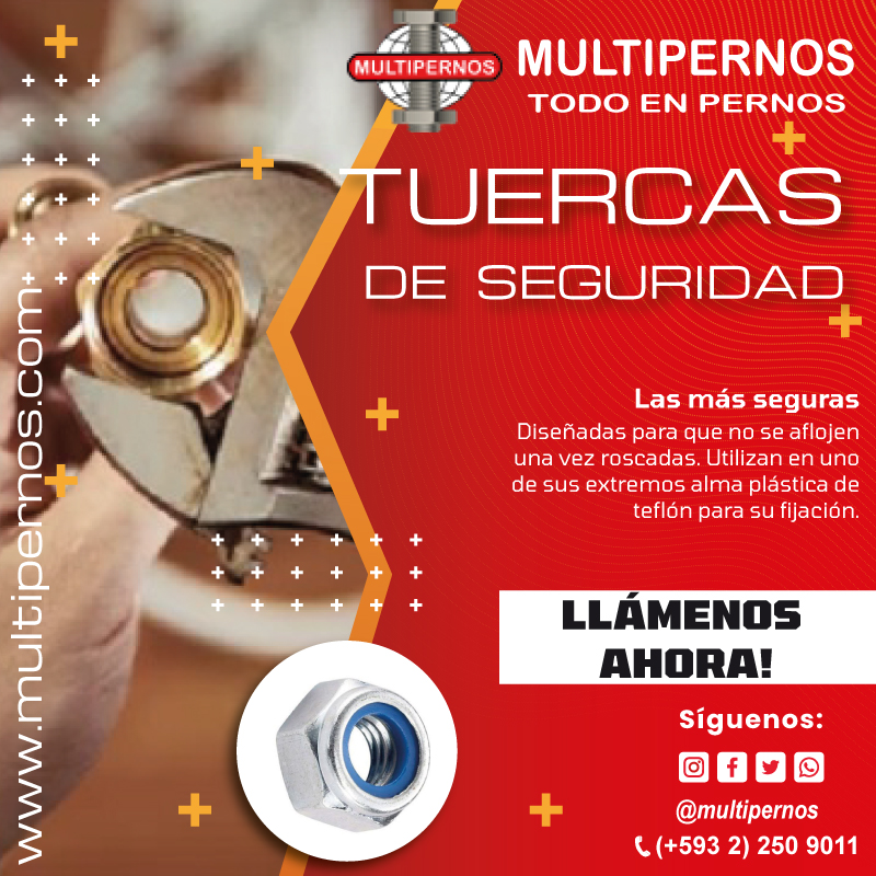 multipernos's tweet photo. Diseñadas para que no se aflojen una vez roscadas. Utilizan en uno de sus extremos alma plástica de teflón para su fijación.
☑️Visítanos:https://t.co/WyCStIkoo4
☑️Se utilizan para evitar o reducir el aflojamiento de los pernos
☑️Forma y material: inserto de nylon, contratuercas https://t.co/Pb2ibpnYBx