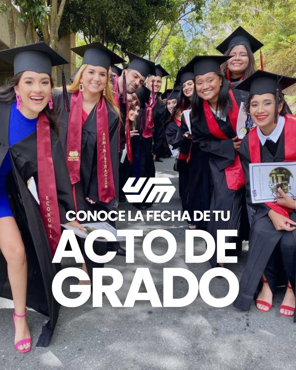 usm_vzla's tweet photo. ¡La temporada de graduaciones ya llegó a nuestra #USM!
Usemista, desliza este post y conoce la fecha para tu Acto de Grado. 🎓
¡Felicitamos con orgullo a todos nuestros graduandos! 👏🏻
#USM #GraduacionesUSM #Usemistas #Actosdegrado #CarrerasUSM https://t.co/0dUUaZM6SU