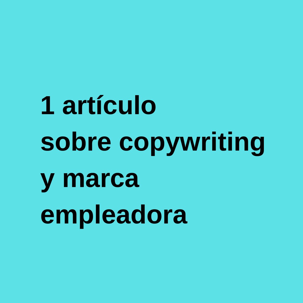 1 artículo sobre #copywrirting y marca empleadora, que te servirá conocer: bit.ly/43BSDCx