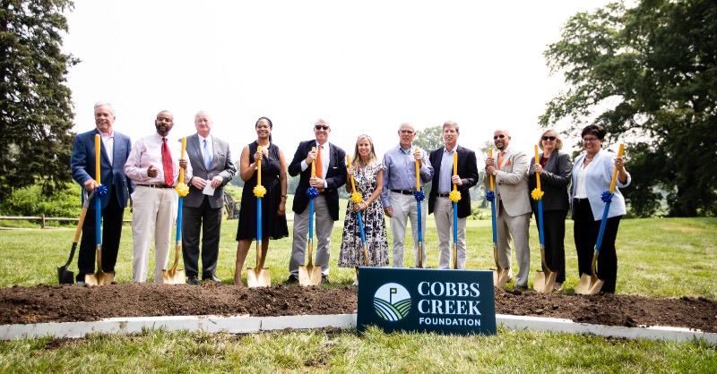 TGRFound's tweet photo. We’re proud to join @cobbscreekfnd to celebrate the groundbreaking of the Cobbs Creek Campus. As we move closer to opening our newest TGR Learning Lab, we look forward to expanding our impact to empower local youth through education. Click below to learn more. #ChampionsForYouth
