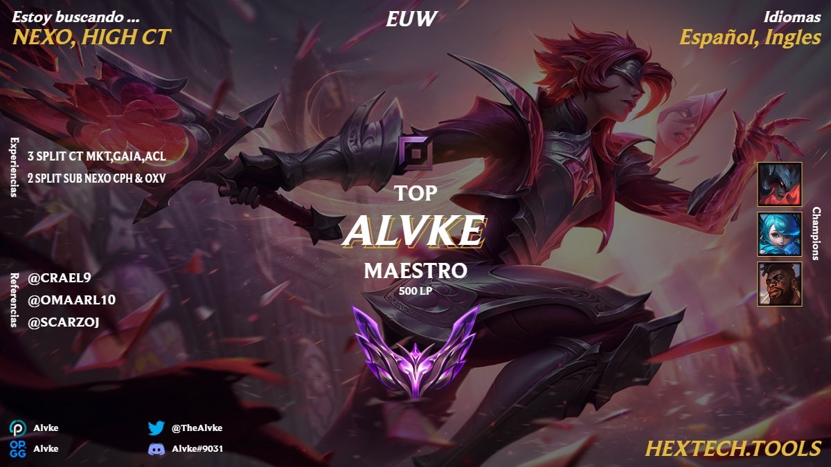 After these splits with <a href="/ACLesports_/">ACL ESPORTS</a>.

I'm now free to explore other options.  Mainly looking for Nexo, but I am willing to ponder any type of offer.  RT's appreciated 🤍.