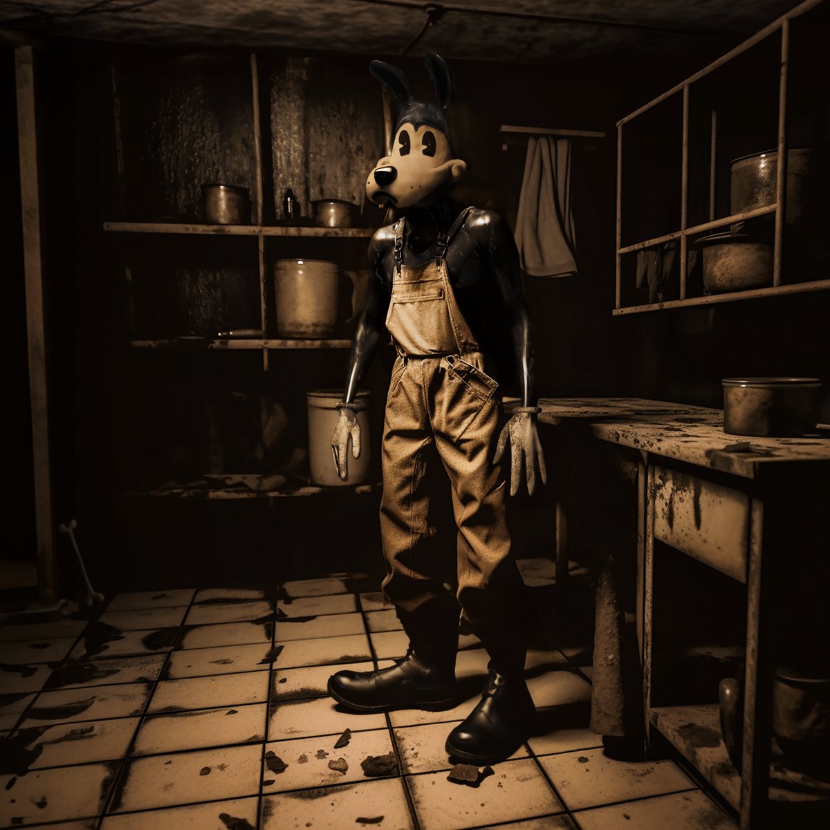 AMFanSongs's tweet photo. Another #BENDY photo manipulation done! Figuring out how to blend realism with cartoons is surprisingly difficult, but I think I've managed to pull off a fairly accurate representation of Buddy Boris.
#Photoshop #BATIM #Bendy_and_the_ink_machine @AdrienneKress @themeatly @Bendy https://t.co/1lXj8JB9XF