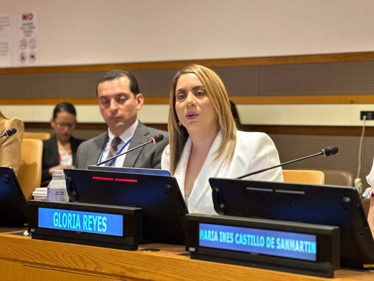 GloriaReyesG's tweet photo. Que orgullo es representar al Gobierno dominicano en el panel “Iniciativas de Desarrollo Social para el Cumplimiento de los ODS”, exponiendo las iniciativas, logros y aprendizajes importantes que hemos alcanzando desde @SuperateRDO en materia de políticas sociales. https://t.co/0mkVybZRWC