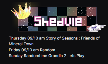 Cozy :D mein aktueller streamplan den ich so gut es geht einhalten werde #comunitygrind #twitchstreamer  #twitchvtuber #streaming #TwitchDE