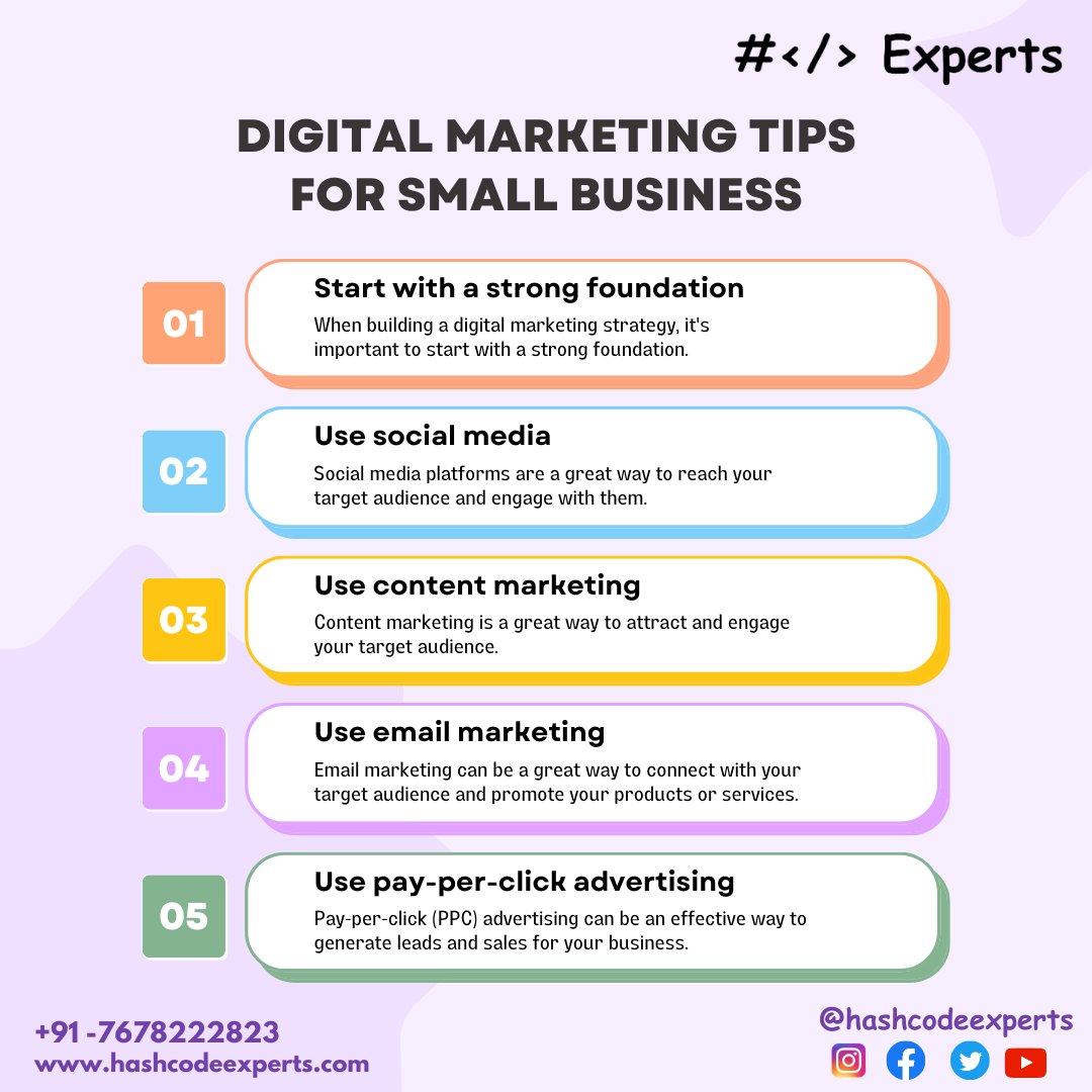 hashcodeexperts's tweet image. Digital Marketing Tips For Small Business
Contact on: +91 7678222823
mail: info@hashcodeexperts.com
Website: hashcodeexperts.com
follow on:  @hashcodeexperts
.
.
#people #summervibes #apple #fruit #mouth #smile #girl
#hashcodeexperts