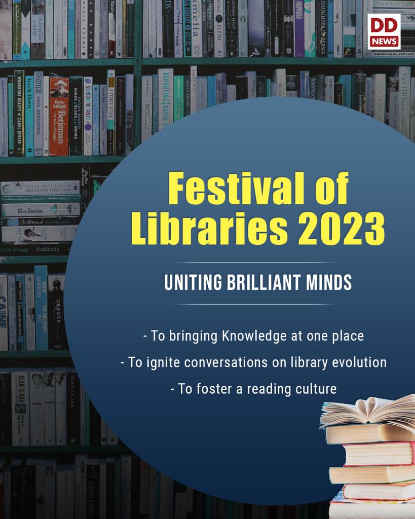 DDNewslive's tweet photo. Be a part of the upcoming #FestivalofLibraries2023 from August 5 in New Delhi

#AmritMahotsav #CultureUnitesAll
#G20India https://t.co/58JZeg9fQ1
