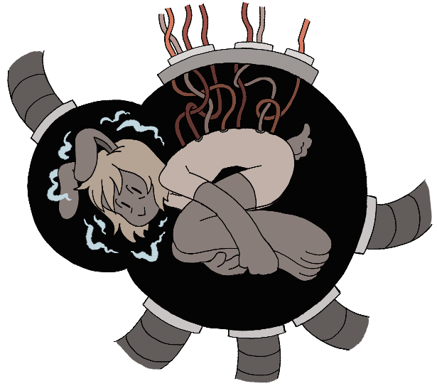 (mild gore tw)
returning to my scifi sadgirl furry ocs 