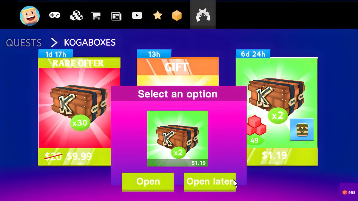 kogama_com's tweet photo. 🎮NEW UPDATE?! New offers in stores🕹️
All the details are on my Discord:  
https://t.co/1bVMWw9gAW
#ROBLOX #gameart https://t.co/HH0L19M2gn