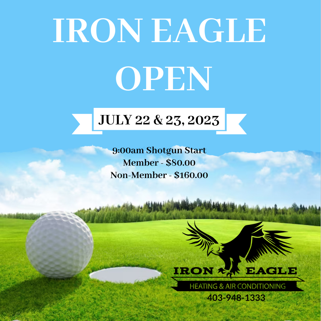 The Carstairs Open presented by Iron Eagle Heating &amp; Air Conditioning - Men's and Women's Divisions - Entry fee includes: One complementary practice round, meal following both rounds, and a chance at prizes. Register online @ carstairsgolf.com
