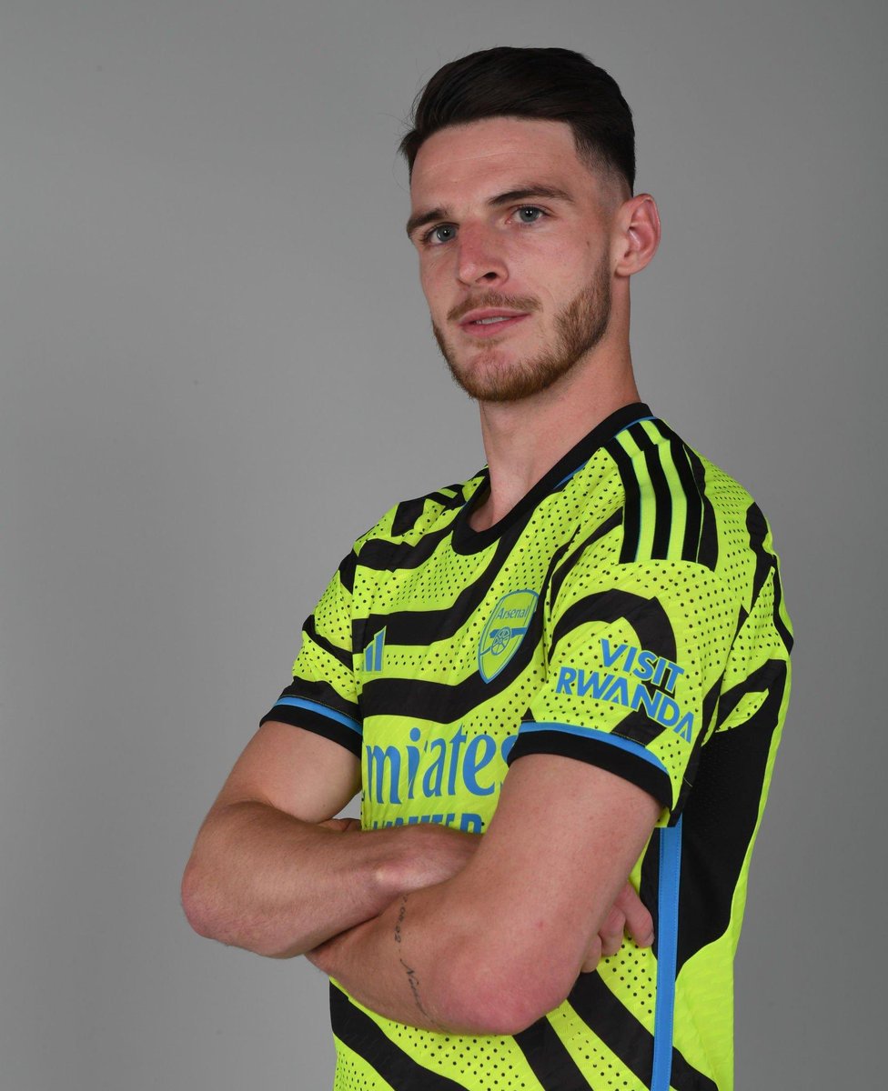 davidhickman14's tweet image. Declan Rice in the new Arsenal away kit #afcc