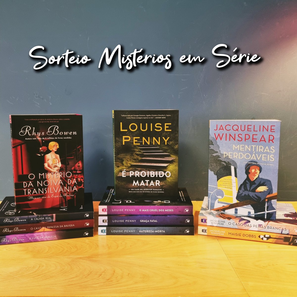 SORTEIO MISTÉRIOS EM SÉRIE

Sortearemos 1 kit com os livros das 3 séries que fazem parte da coleção!
São 11 livros para a sua estante!

Para participar, basta:
➡️ Marcar um amigo;
➡️ Retweetar este post;
➡️ Seguir o perfil da <a href="/editoraarqueiro/">Editora Arqueiro</a>

O resultado sai no dia 24/7 segunda