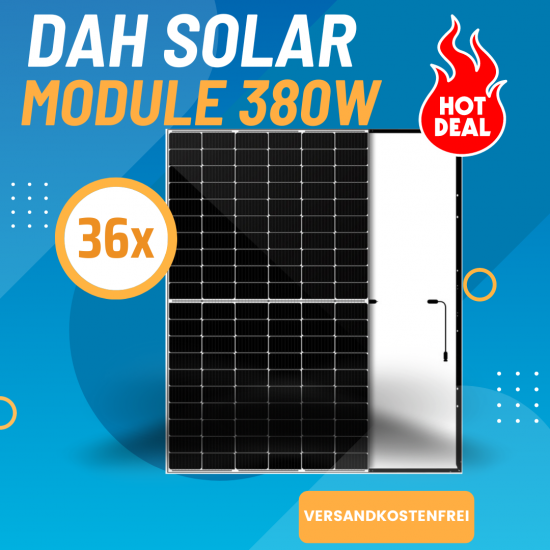 sparbote's tweet photo. 36 DAH Solar PV-Module à 380W auf Palette für 2.990€ inkl. Lieferung (83€ pro Modul) - https://t.co/SfPH004B7h https://t.co/6TBsN712SA