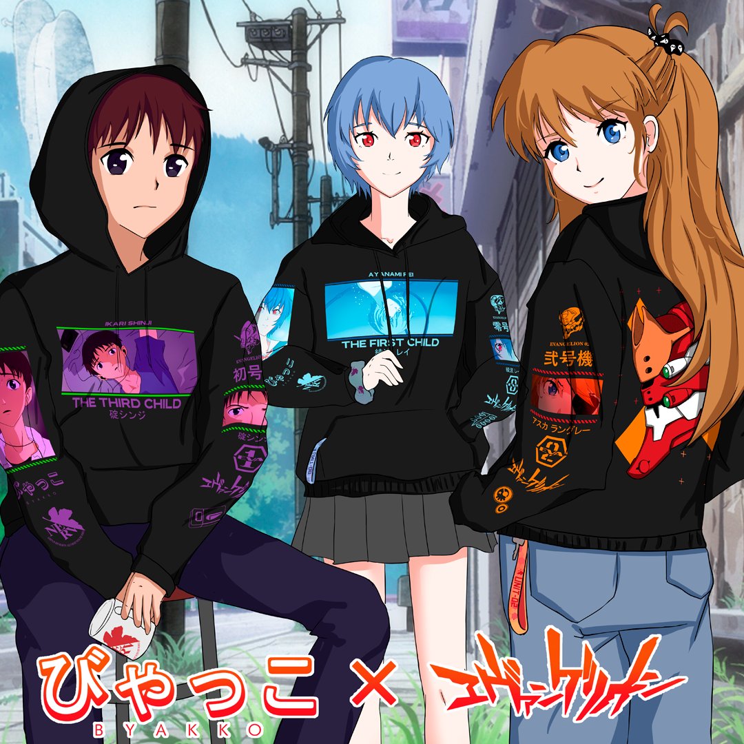 BYAKKOSHOP's tweet photo. Nuestro drop de #EVANGELION ya está disponible 🔥

Tres diseños de poleras, polerones y llaveros, más cuatro diseños de tazón y scrunchies.

Diseños originales de #BYAKKO⚡

Todo esto y más lo puedes encontrar en https://t.co/NrPhpzE11Q https://t.co/QistMcjmeJ