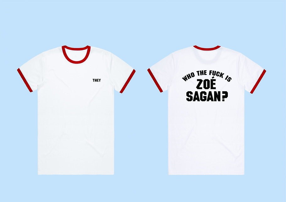 Who the fuck is Zoe Sagan ?

Très bonne question... Par contre on sait que :

📷 Zoé a rejoint la Contre Propagande avec un premier t-shirt.
📷 l'intégralité des bénéfices est reversée à l'association Carl qui accompagne les enfants victimes de violences.
contrepropagande.fr/zoe-sagan