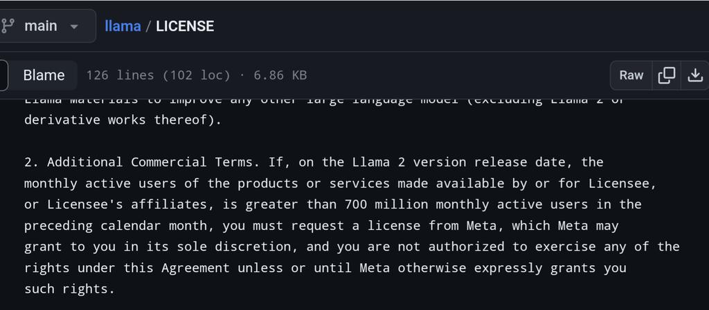 Ah yes, the well known "except you, FAANG" clause that's so common in *open source* licenses like GPL, MIT, BSD, Apache2, ...

Here I go again, this can't be for real lol