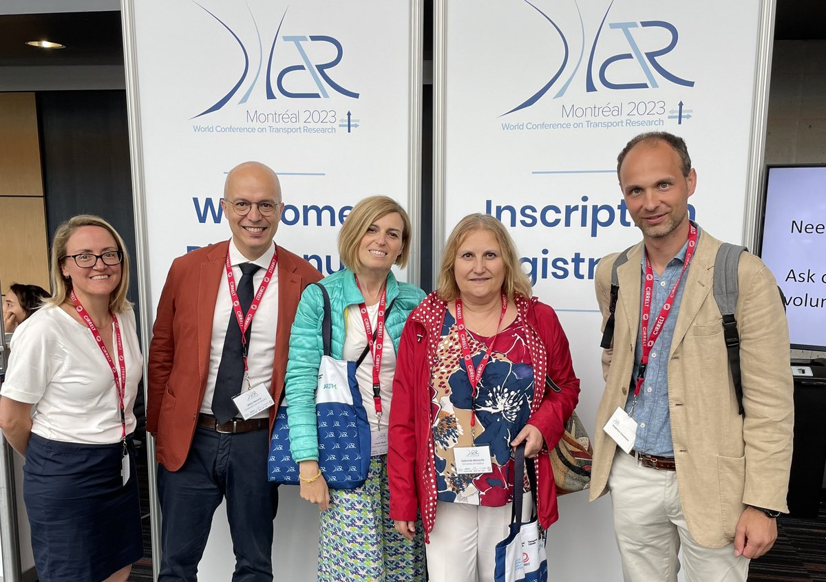 Maria Attard (@mtmariaatt) on Twitter photo Catching up with Italian colleagues and friends at the #wctr2023. All in Montreal for the World Conference presenting and discussing #transport research
<a href="/SilvioNocera/">Silvio Nocera</a> <a href="/LauraEboli/">Laura Eboli</a> Catching up with Italian colleagues and friends at the #wctr2023. All in Montreal for the World Conference presenting and discussing #transport research
<a href="/SilvioNocera/">Silvio Nocera</a> <a href="/LauraEboli/">Laura Eboli</a>