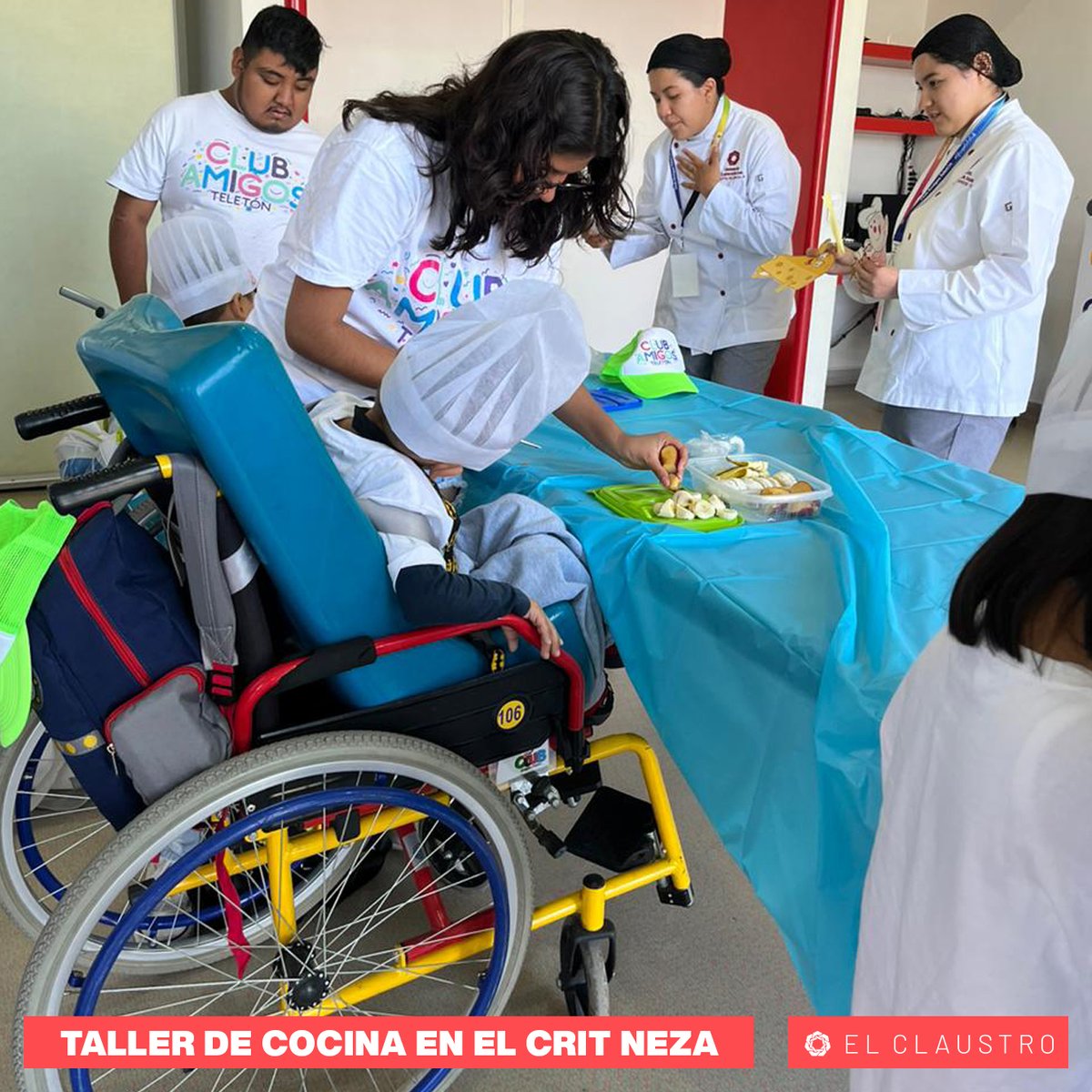 U_ElClaustro's tweet photo. El día de hoy alumnos de la licenciatura en gastronomía acudieron al CRIT Neza para impartir un taller de cocina, les compartimos algunas imágenes 🥰
-
#ElClaustro #SoyClaustro #Teletón #CRITNeza https://t.co/11apVhCtDA