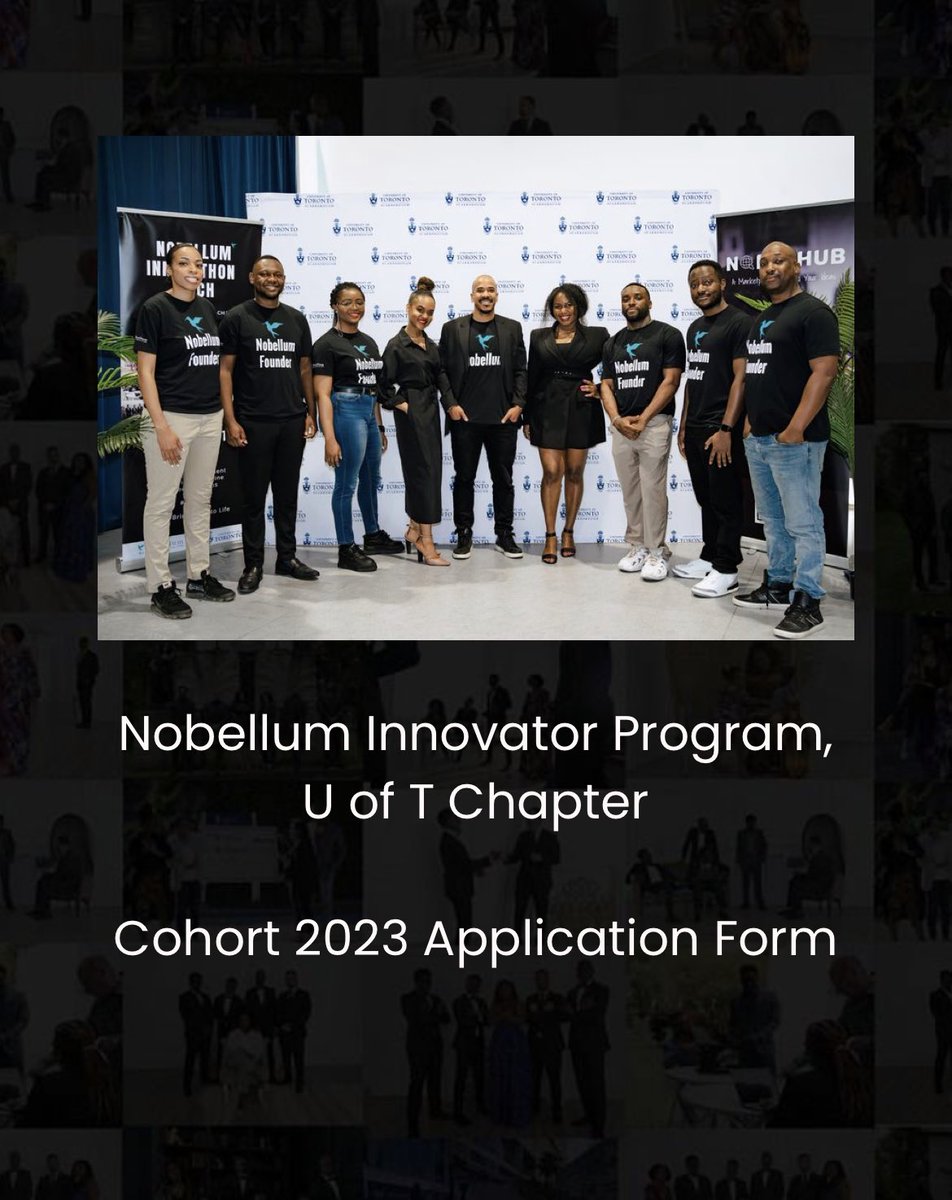 Entrepreneurs have you heard of the Nobellum Innovator Program supporting Black youth and professionals to engage in entrepreneurship and innovation? 

Check them out form.typeform.com/to/m9gAPZWy?ty… 👍🏽