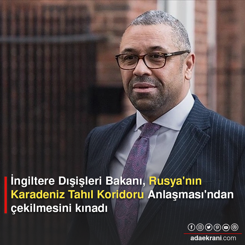 adaekrani's tweet photo. İngiltere Dışişleri Bakanı James Cleverly, Rusya Devlet Başkanı Vladimir Putin'in gıdayı "silah" olarak kullandığını belirterek, Rusya'nın Karadeniz Tahıl Koridoru Anlaşması'nın süresini uzatmayarak anlaşmadan çekilmesini şiddetle kınadı. 

Cleverly,

https://t.co/HzfCa6wXCa https://t.co/eviWPlYLQ0