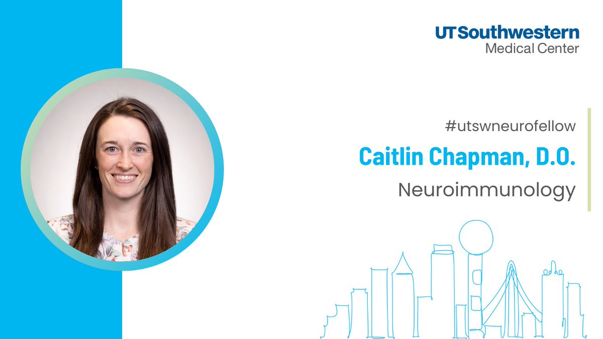 UTSWNeuroFS's tweet image. We’re delighted to welcome back Caitlin Chapman, D.O, a recent @UTSW_NeuroRes grad. Dr. Chapman just started her #Neuroimmunology fellowship. Welcome aboard, and we’re glad to have you! See the rest of our fellow team: bit.ly/3JYuxeA