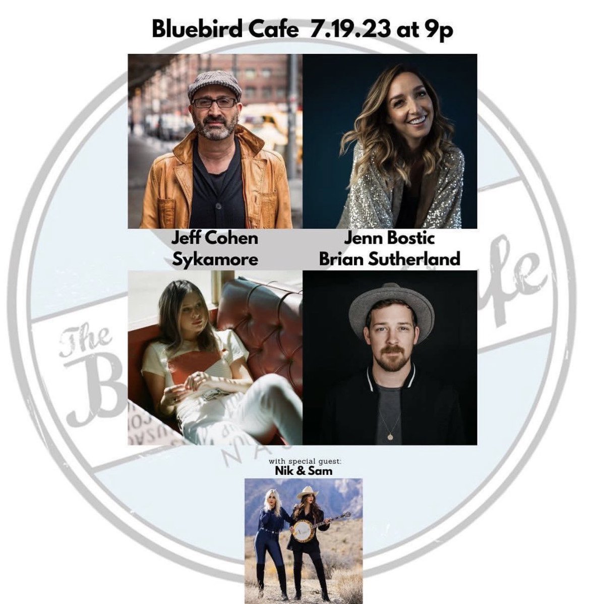 wearenikandsam's tweet photo. Tomorrow night! Sold out @BluebirdCafeTN 9pm 💙 #nashville https://t.co/QXYYBAZJyK
