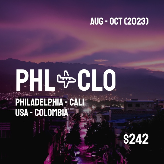 PHLCheapDeals's tweet image. ✈️ Philadelphia (PHL) to Cali (CLO) for only $242 (USD) roundtrip 💸
184 live dates on Adventure Machine. - get the app on iOS or Android
