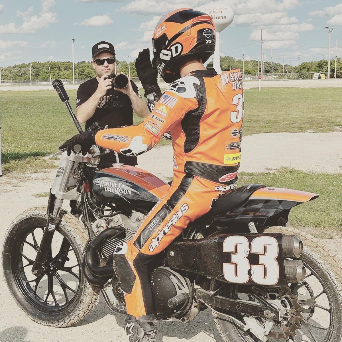 Repost from @kylewyman
•
Pinch me… I lived a dream today. Riding my <a href="/harleydavidson/">Harley-Davidson</a> XR750 again after 15 years on asphalt. We even had Willie G Davidson out to hear the sound of the XR once again. #bestdayever