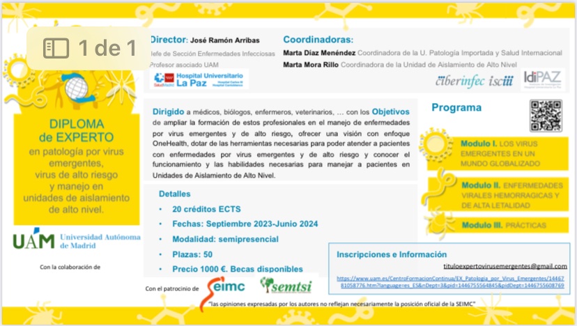 Octavio Arce (@octaarce) on Twitter photo 😷 Te interesan los virus emergentes y las Enf Infecciosas de Alto Riesgo? ⚠️ Este diploma de experto es para ti! ⚠️<a href="/VEmerg_ExperUAM/">Diploma Expert V Emergentes, de Alto Riesgo y UAAN</a> 😷 Te interesan los virus emergentes y las Enf Infecciosas de Alto Riesgo? ⚠️ Este diploma de experto es para ti! ⚠️<a href="/VEmerg_ExperUAM/">Diploma Expert V Emergentes, de Alto Riesgo y UAAN</a>