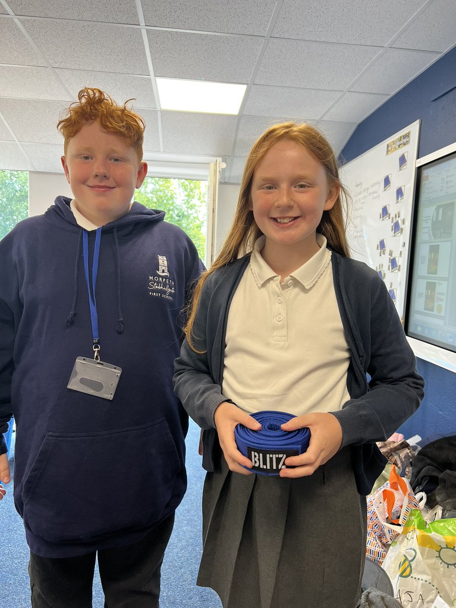 Congrats to Theo &amp; Megan for achieving their blue belt in karate! Absolutely amazing skills demonstrated this year, they’re flying up the gradings and well on their way to black belt before long! 🥋🔵