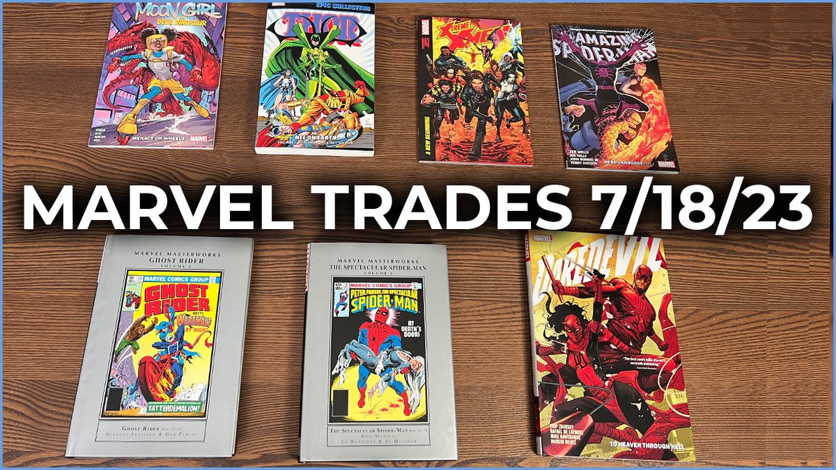 Happy TRADE PAPERBACK TUESDAY, Minties! 

That’s right! The weekly Marvel trades video is BACK! 

And it’s back with some hardcovers!

Check it out:

https://t.co/CeG8ZGIPCy

#comics #comicbooks #graphicnovels #masterworks #marvelmasterworks #epiccollection #thor #xmen #spiderman https://t.co/4bh9Goc1CM
