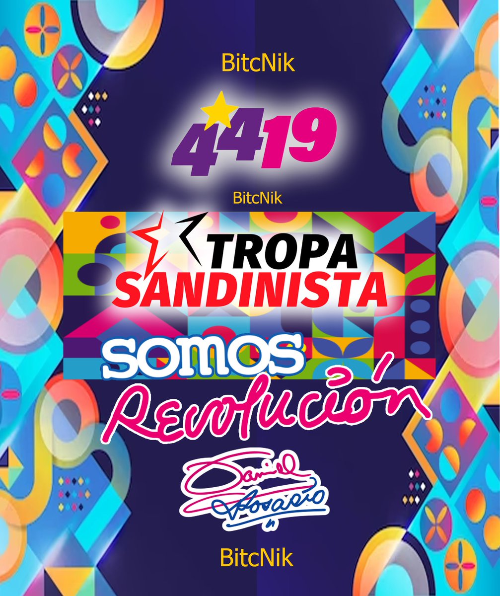 Somos FSLN, Hermandad, Cristiandad Y Solidaridad Rutas De Prosperidad Siempre Más Allá 
#Nicaragua #4419SiempreVictoriosos #TropaSandinista