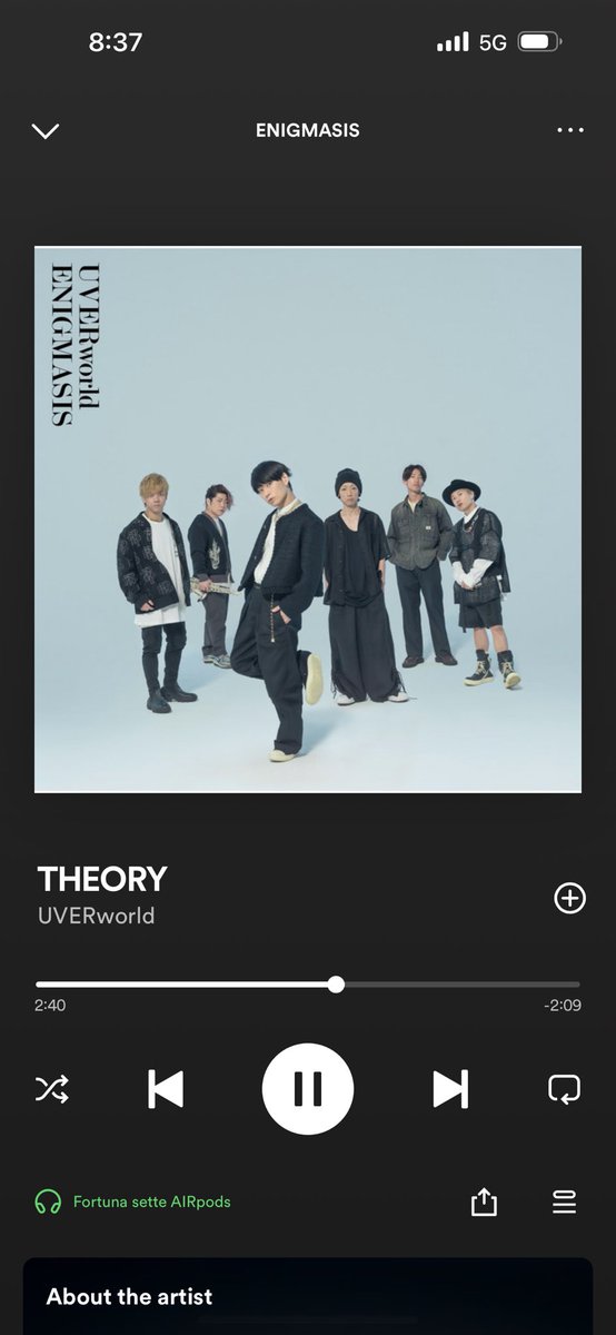 triggersevenkk's tweet photo. 10年以上待ってた、歌詞良すぎないか？
#UVERworld
#ENIGMASIS https://t.co/H9SeU9bAY9