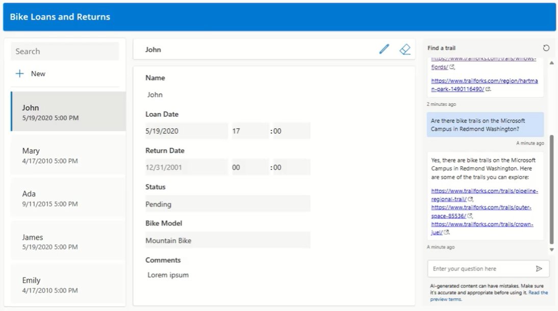 Wanted more from the Bike app we made earlier with copilot....so, I invested just a few more minutes to add a trail finder bot!! (This AI stuff is off the hook!): Watch Adding a chatbot to our natural language Bike tracking app! youtu.be/APZj4Yyldgs via <a href="/YouTube/">YouTube</a> #bots #copilot