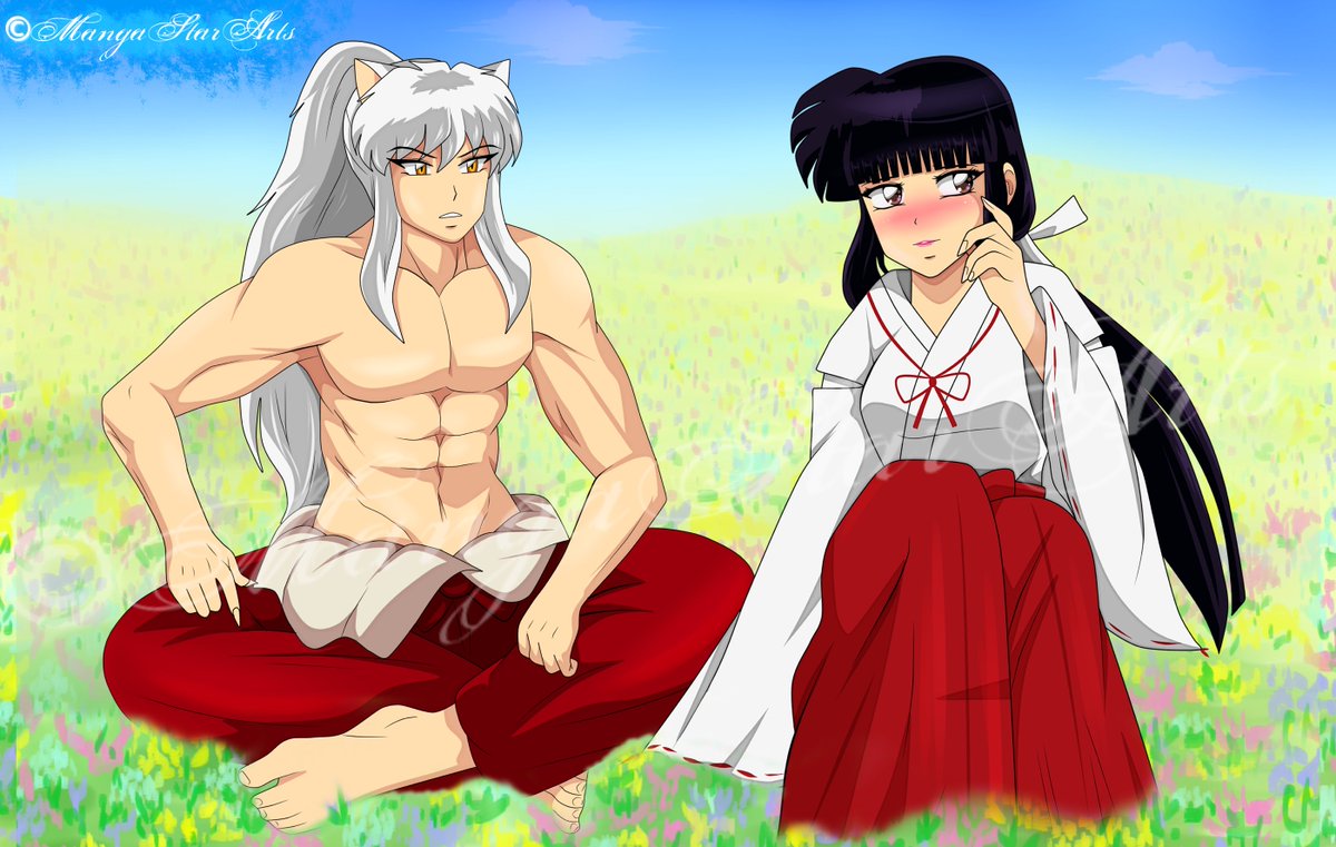 MangaStarArts1's tweet photo. 😳 
#犬夜叉 #inuyashafanart #inkyo #kikyo #inuyasha #inukik #painttoolsai https://t.co/FfcnhhmukB