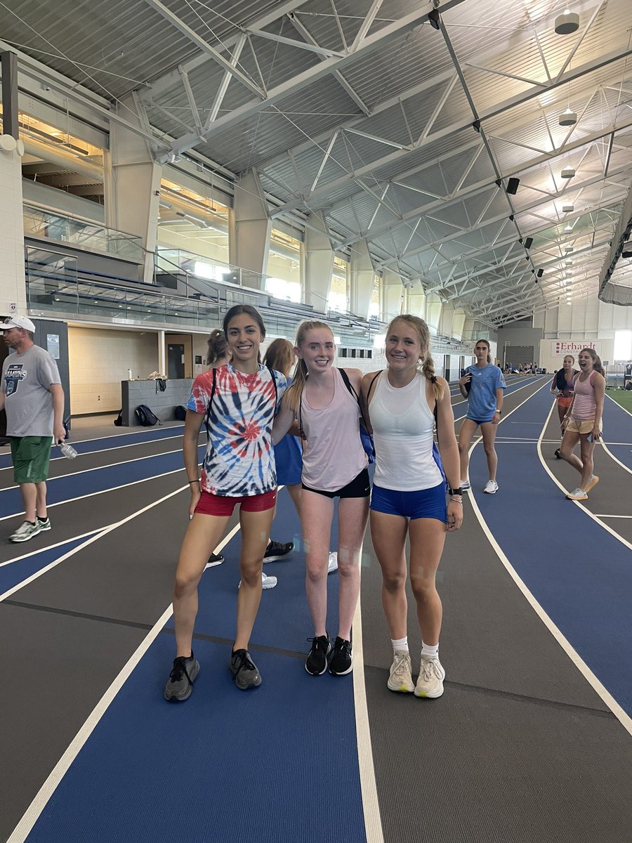 These 3 are at Grand Valley State XC Camp this week, I just love seeing the smiles on their faces. #WeAreLemont