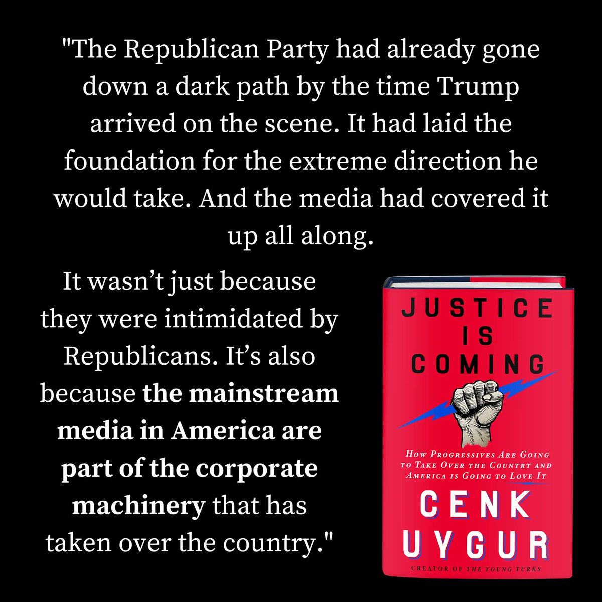 watchlisttyt's tweet photo. Progressives are part of an unstoppable movement, and we truly care about expanding the circle of liberty. Justice is Coming will give you the tools to build momentum and push for a progressive future. Pre-order today at https://t.co/Tw8Kf76yGH! https://t.co/RhjIlDscKQ