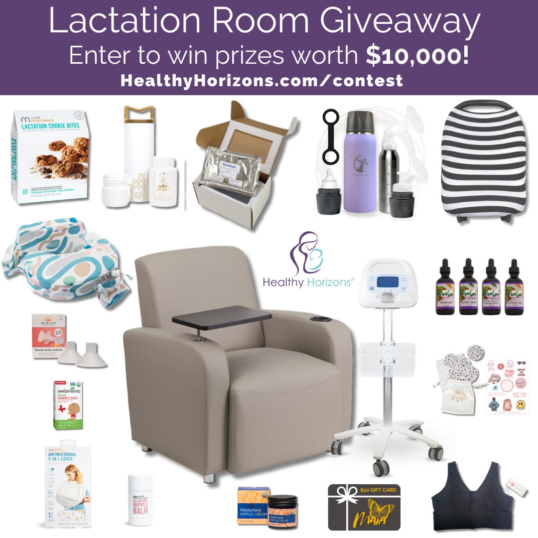 MothersRooms's tweet photo. Healthy Horizons 5th Annual Lactation Room Upgrade and New Parent Giveaway is now OPEN! Enter to win prizes worth $10,000 for a workplace lactation room upgrade &amp; a new parent! Parents, employers &amp; advocates are welcome to nominate!

https://t.co/FafY8sWHZi

#NBM #WBW #Warmchain https://t.co/hmNOthx8RB