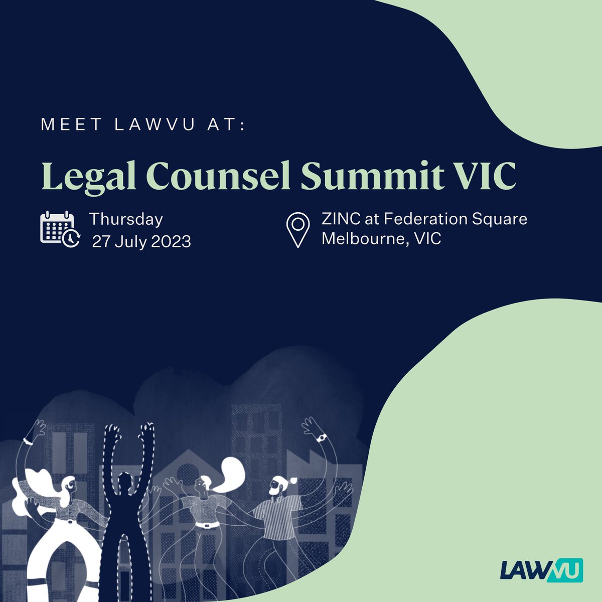 Law_Vu's tweet photo. 🇦🇺 Melbourne! We're excited to be back in Australia for Legal Counsel Summit next week.
Stop on by booth 12 to say hello to our LawVu law-gends on the ground, get your hands on some top-notch swag, and learn more about our connected #legalworkspace.
#inhousecounsel #legaltech https://t.co/6kG23jQKco