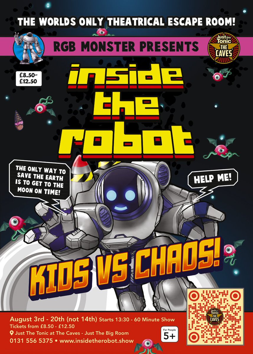 ITRShow's tweet photo. @FringeReview 🤖Robots! 
🧩Puzzles! 
👾Aliens! https://t.co/FItzwfUbro