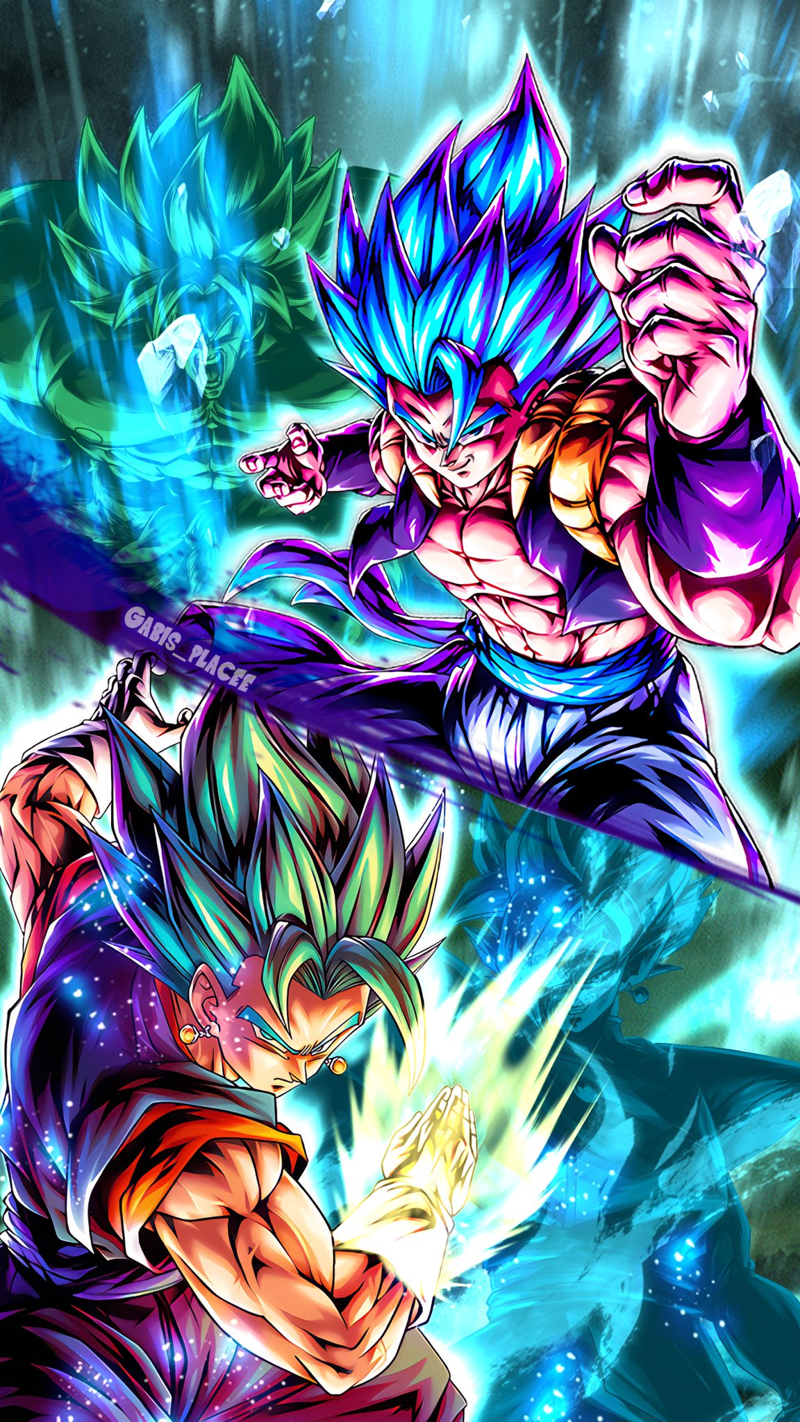 ⚡Zetta⚡ #EmLovers 💜🖤 on X: Gogeta and Vegito Blue Wallpaper Made by: Me  [Free To Use] (Likes ❤️ and RTs 🔁 appreciated) #DragonBallSuper  #VegitoBlue #GogetaBlue #DBLegends  / X