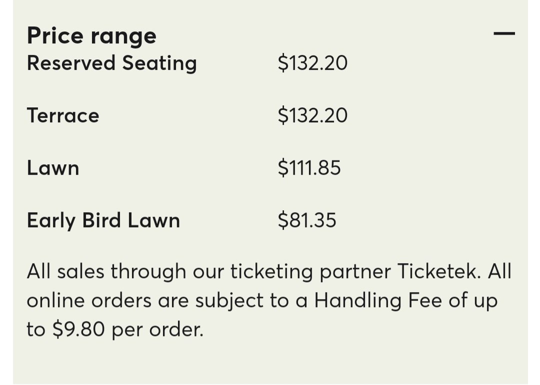 1DfansQLD's tweet photo. Prices for Louis Melbourne show https://t.co/VJ7U1HHvnE