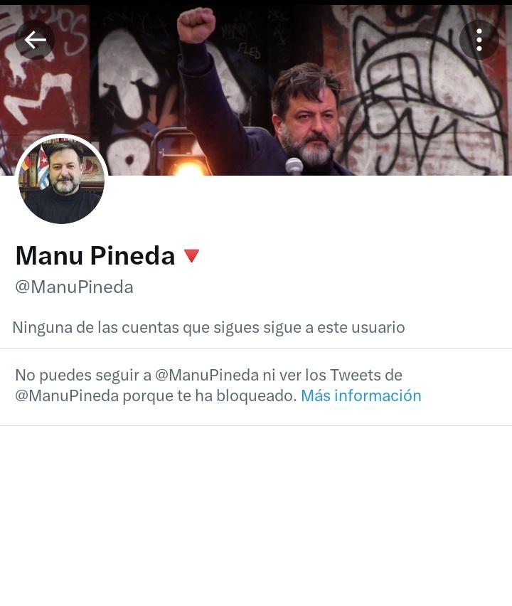 Nuevo #challenge en #TwitterCuba.
Sube tu screen del bloqueo que te dio Manu Pineda.
#AbajoElComunismo 
#Libertad 
#ManuPinedaSingao