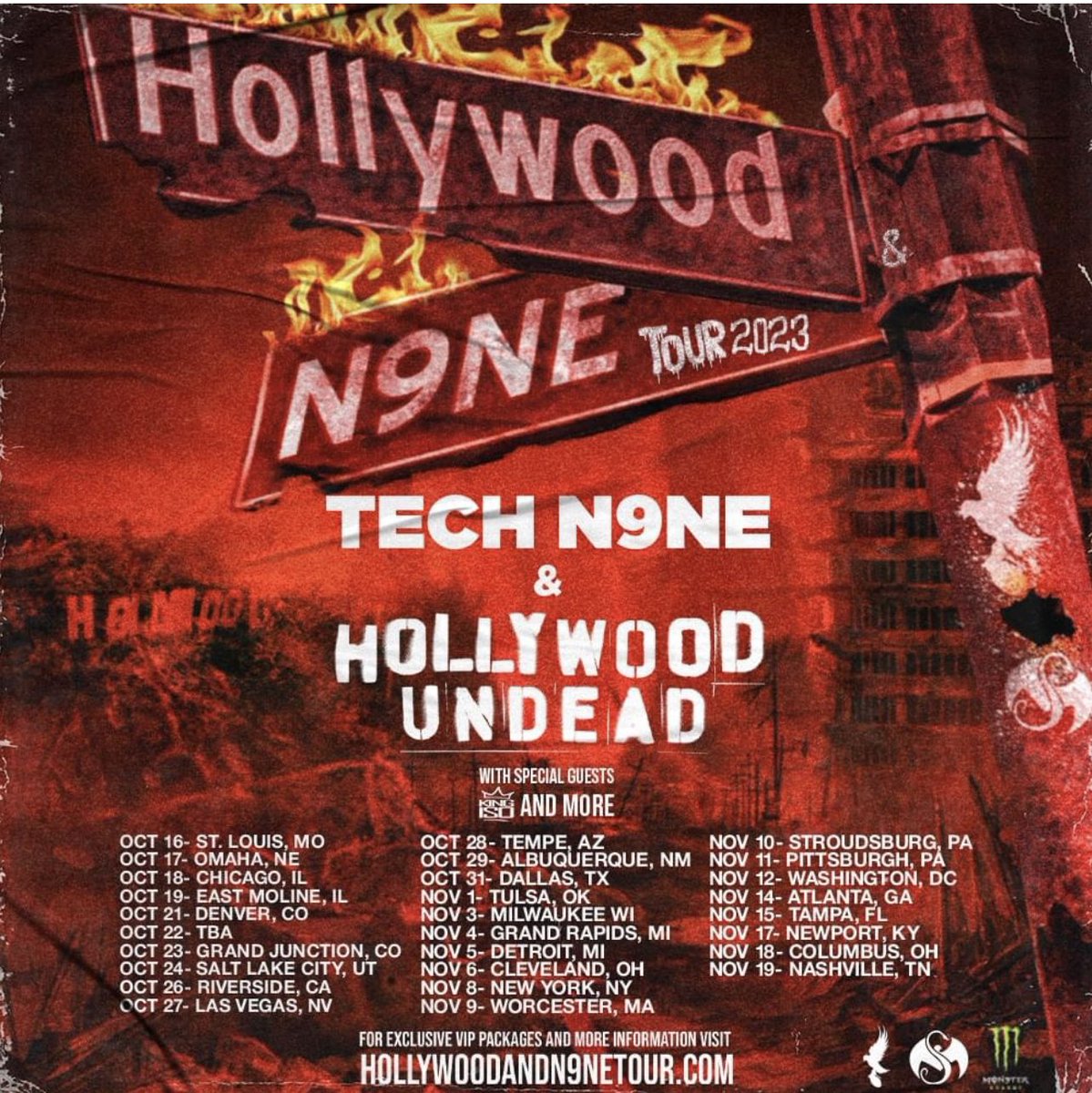 I have so many thoughts about this tour. Here are a few:
1. How is Tech N9ne not gonna do a show in KC?
2. How is Hollywood Undead still around?
3. How did these two get introduced?
4. Will Jeffree Star make multiple appearances?
5. Why is Omaha on the list and not KC? https://t.co/RnKsivoY11