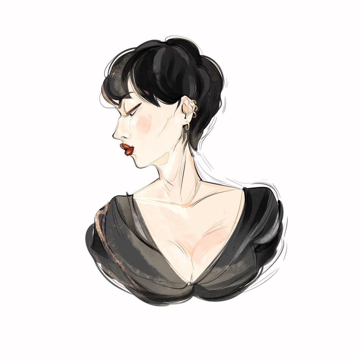 linchicsart's tweet photo. quick portrait drawing :) 
#digitaldrawing #digitalart #digitalillustration #procreate #procreateart #art #drawing #artwork #illustration #portrait #oc #originalcharacter #ocs #ocart #ocdrawing #characterdesign #conseptart https://t.co/fL0LgDlAow