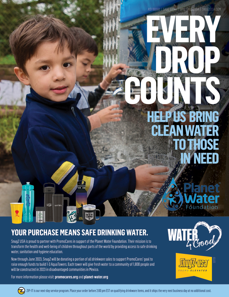 StayVizLLC's tweet photo. Imagine if you didn't have access to clean drinking water. Our friends at SNUGZ support Planet Water Foundation. Work with us to see how your next promotional purchase may help this cause. https://t.co/Omw9uNDVIU